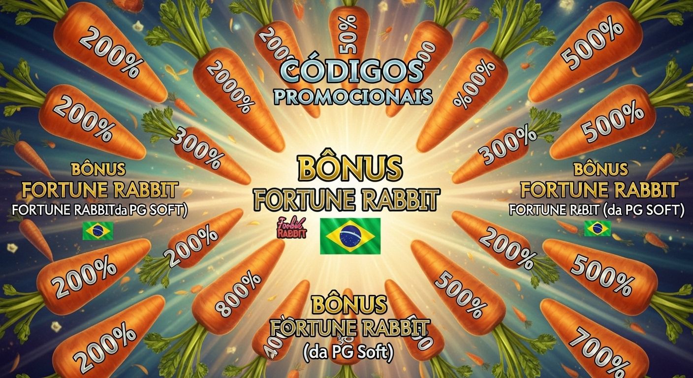 Códigos promocionais e bônus